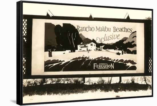 Rancho Malibu Billboard-null-Framed Stretched Canvas