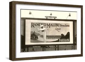 Rancho Malibu Billboard-null-Framed Art Print