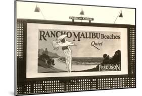 Rancho Malibu Billboard-null-Mounted Art Print