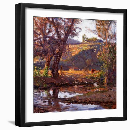 Rancho Near Capistrano-Joseph Kleitsch-Framed Art Print