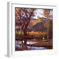 Rancho Near Capistrano-Joseph Kleitsch-Framed Art Print