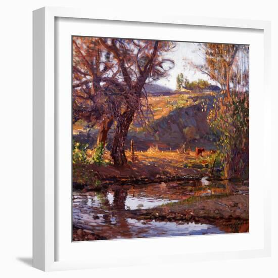 Rancho Near Capistrano-Joseph Kleitsch-Framed Art Print