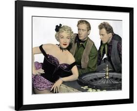 RANCHO NOTORIOUS, 1952 directed by FRITZ LANG Marlene Dietrich, Mel Ferrer and Arthur Kennedy (phot-null-Framed Photo