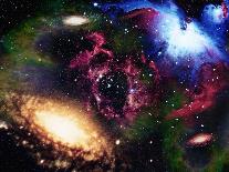 Galaxies and Nebulas of Outer Space-Randall Fung-Stretched Canvas