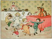 The Cat and the Fiddle and the Children's Party Illustration from Hey Diddle Diddle-Randolph Caldecott-Giclee Print