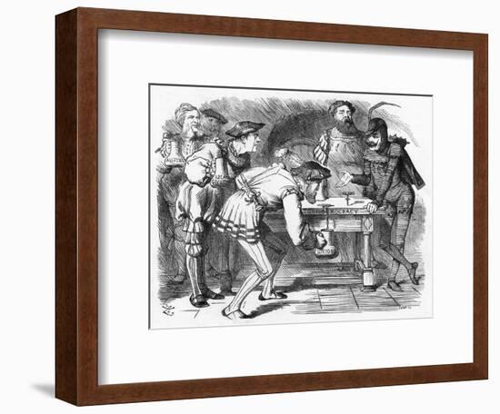 Randolph Churchill 1886-John Tenniel-Framed Art Print