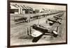 Randolph Field, Texas, with Fighter Planes-null-Framed Art Print