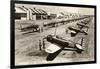 Randolph Field, Texas, with Fighter Planes-null-Framed Art Print