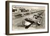 Randolph Field, Texas, with Fighter Planes-null-Framed Art Print