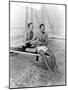 Randolph Scott and Cary Grant Poolside at their Santa Monica Beach Front House, 1935-null-Mounted Photo