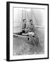 Randolph Scott and Cary Grant Poolside at their Santa Monica Beach Front House, 1935-null-Framed Photo