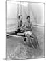 Randolph Scott and Cary Grant Poolside at their Santa Monica Beach Front House, 1935-null-Mounted Photo