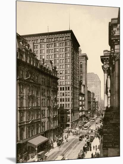 Randolph Street in the Chicago Loop, 1890s-null-Mounted Giclee Print