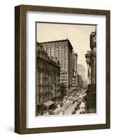 Randolph Street in the Chicago Loop, 1890s-null-Framed Giclee Print