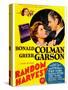 Random Harvest, Greer Garson and Ronald Colman on window card, 1942-null-Stretched Canvas