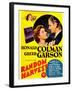 Random Harvest, Greer Garson and Ronald Colman on window card, 1942-null-Framed Art Print