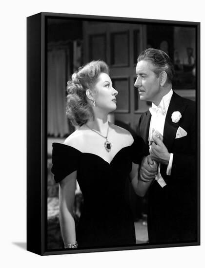 Random Harvest, Greer Garson, Ronald Colman, 1942-null-Framed Stretched Canvas