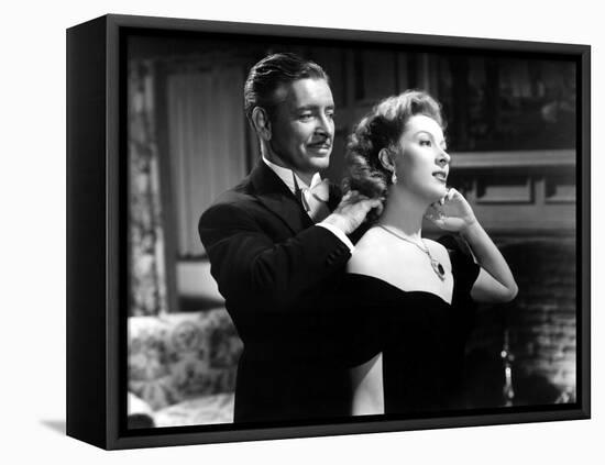 Random Harvest, Ronald Colman, Greer Garson, 1942, Fastening Necklace-null-Framed Stretched Canvas