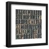 Random Letters-null-Framed Art Print