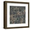 Random Letters-null-Framed Art Print