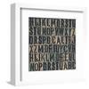 Random Letters-null-Framed Art Print