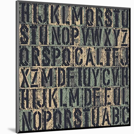 Random Letters-null-Mounted Art Print