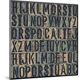 Random Letters-null-Mounted Art Print