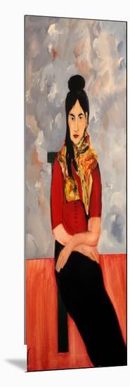 Ranee (Updated in Modigliani Style), 2016-Susan Adams-Mounted Giclee Print