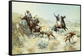 Range Mother, 1908-Charles Marion Russell-Framed Stretched Canvas