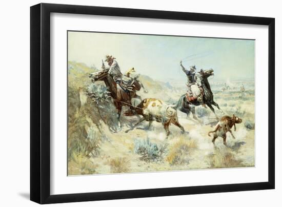 Range Mother-Charles Marion Russell-Framed Giclee Print