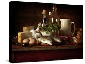 Range of Fresh Ingredients for Cooking-Steve Lupton-Stretched Canvas