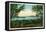 Rangeley, Maine - View Across Rangeley Lake-Lantern Press-Framed Stretched Canvas