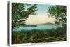 Rangeley, Maine - View Across Rangeley Lake-Lantern Press-Stretched Canvas