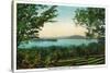 Rangeley, Maine - View Across Rangeley Lake-Lantern Press-Stretched Canvas
