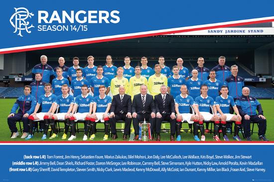 Rangers Team 14/15-null-Lamina Framed Poster