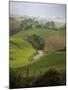 Rangiwahia Road, Winding Through Sheep Pasture in Rural Manawatu, North Island, New Zealand-Smith Don-Mounted Photographic Print