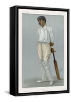 Ranjitsinhji Vibhaji Rajput Nobleman and English Cricketer Who Played for Sussex-Spy (Leslie M. Ward)-Framed Stretched Canvas