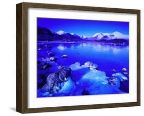 Rannoch Moor in Winter, Highland Region, Scotland, UK, Europe-Simon Harris-Framed Photographic Print