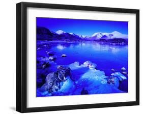 Rannoch Moor in Winter, Highland Region, Scotland, UK, Europe-Simon Harris-Framed Photographic Print