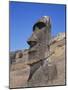 Rano Raraku, Moai on Inner Slopes of Volcanic Crater, Easter Island, Chile, Pacific-Geoff Renner-Mounted Photographic Print