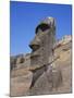 Rano Raraku, Moai on Inner Slopes of Volcanic Crater, Easter Island, Chile, Pacific-Geoff Renner-Mounted Photographic Print