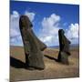 Rano Raraku, Outer Crater Slopes, Birthplace of the Moai (Statues), Unesco World Heritage Site-Geoff Renner-Mounted Photographic Print