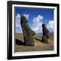 Rano Raraku, Outer Crater Slopes, Birthplace of the Moai (Statues), Unesco World Heritage Site-Geoff Renner-Framed Photographic Print