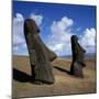 Rano Raraku, Outer Crater Slopes, Birthplace of the Moai (Statues), Unesco World Heritage Site-Geoff Renner-Mounted Photographic Print