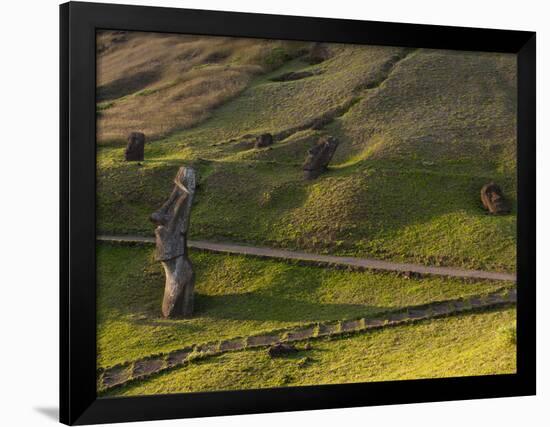 Rano Raraku, Rapa Nui, Easter Island, Chile-Sergio Pitamitz-Framed Photographic Print