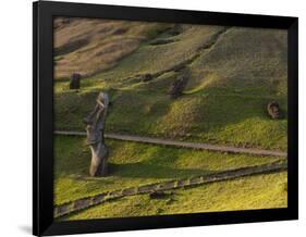 Rano Raraku, Rapa Nui, Easter Island, Chile-Sergio Pitamitz-Framed Photographic Print