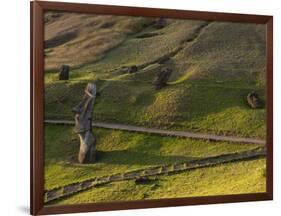 Rano Raraku, Rapa Nui, Easter Island, Chile-Sergio Pitamitz-Framed Photographic Print