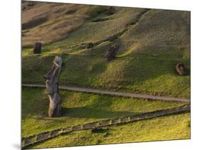 Rano Raraku, Rapa Nui, Easter Island, Chile-Sergio Pitamitz-Mounted Photographic Print