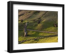 Rano Raraku, Rapa Nui, Easter Island, Chile-Sergio Pitamitz-Framed Photographic Print