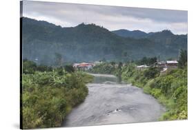 Ranomafana Town and Namorona River at Sunrise, Madagascar Central Highlands, Madagascar, Africa-Matthew Williams-Ellis-Stretched Canvas